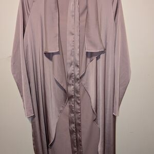 Fashion Nova Elegant Mauve Drape Cardigan